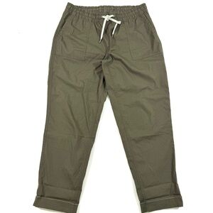 Vuori Ripstop Pants Oregano Green Cropped Tapered Leg